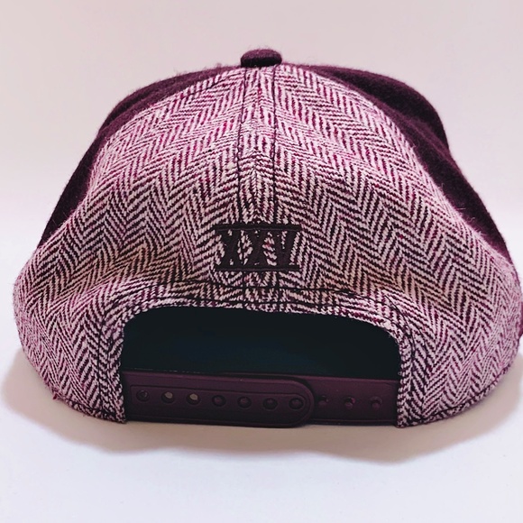 STUSSY wool blend Crossbone Snapback Hat 04' - Picture 3 of 5